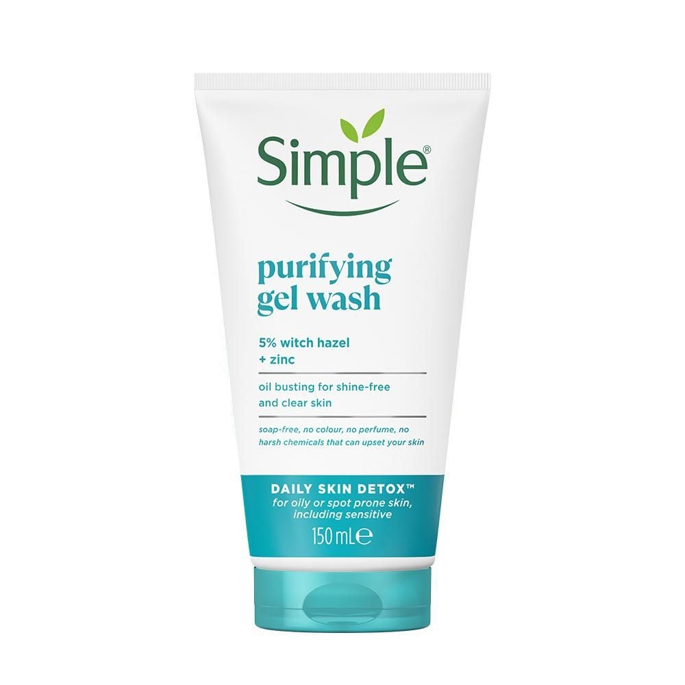 Gel Rửa Mặt Giảm Bóng Nhờn Ngừa Mụn Simple Purifying Gel Wash 150ml .